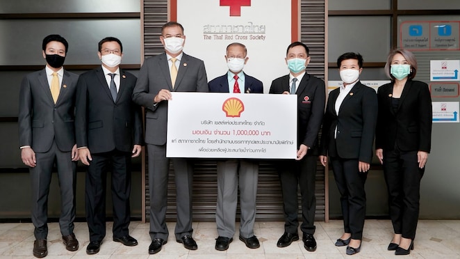 1 million baht donation to the Thai Red Cross Society