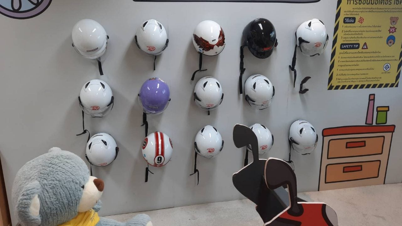 ‘8 Skills for Road Safety’ training room at Safety Hunter, National Institute for Child and Family Development, Mahidol University.