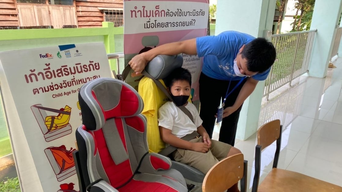 ‘8 Skills for Road Safety’ training sessions in primary schools in the neighbourhood of Mahidol University and Bangkrachao.