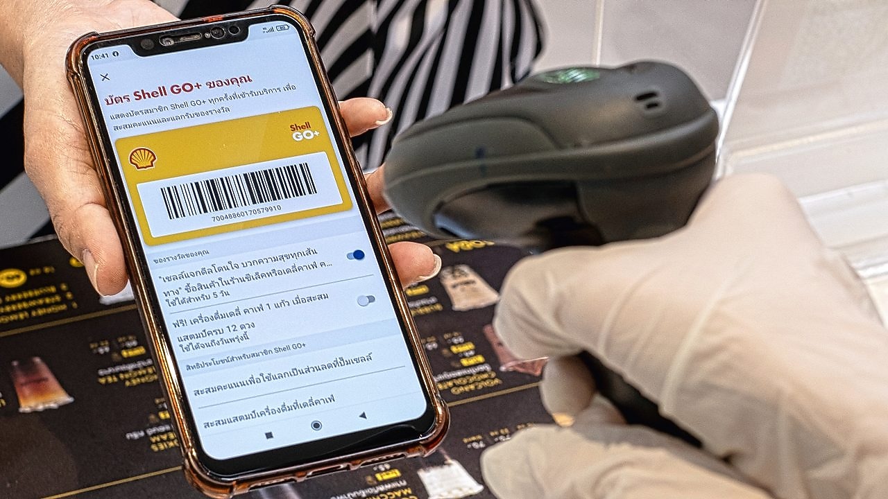 The Shell GO+ application, the digitised reward program for point collection and reward redemption
