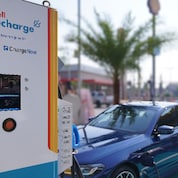 Shell Recharge in partnership with BMW ChargeNow provides an EV charger station to accommodate EV users