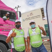 Truckers participating in the third year of ‘Truck Heroes Drive Safely with Shell Rimula’ program