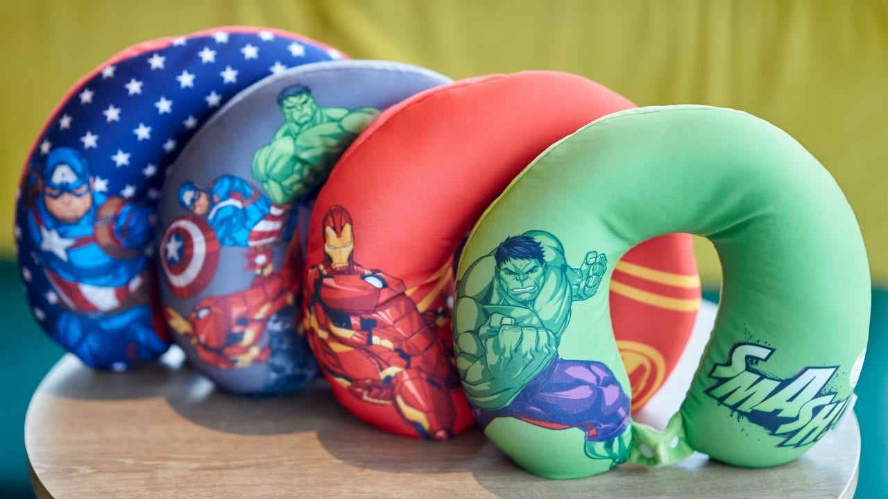 Real Marvel fans must collect all 4 designs of Marvel neck pillows.
