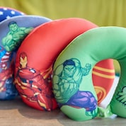 Real Marvel fans must collect all 4 designs of Marvel neck pillows.