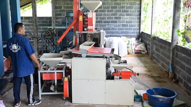 A learning center for the development of efficient rice production practices.