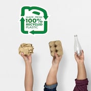 Made from 100% recycled plastic pellets of the highest quality, the PCR bottles are eco-friendlier and more sustainable.