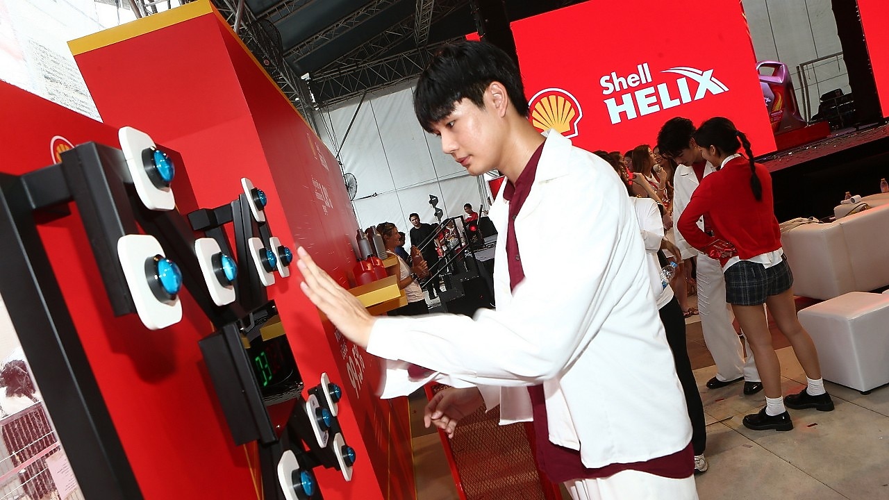Experience the excitement firsthand with interactive activities at the Shell Helix Ultra launch.