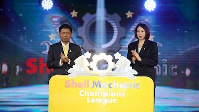 The opening ceremony at the Shell Mechanic Champions League competition.