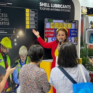 The Shell booth is packed! Discover unique energy innovations, enjoy fun activities at FTI EXPO 2025.