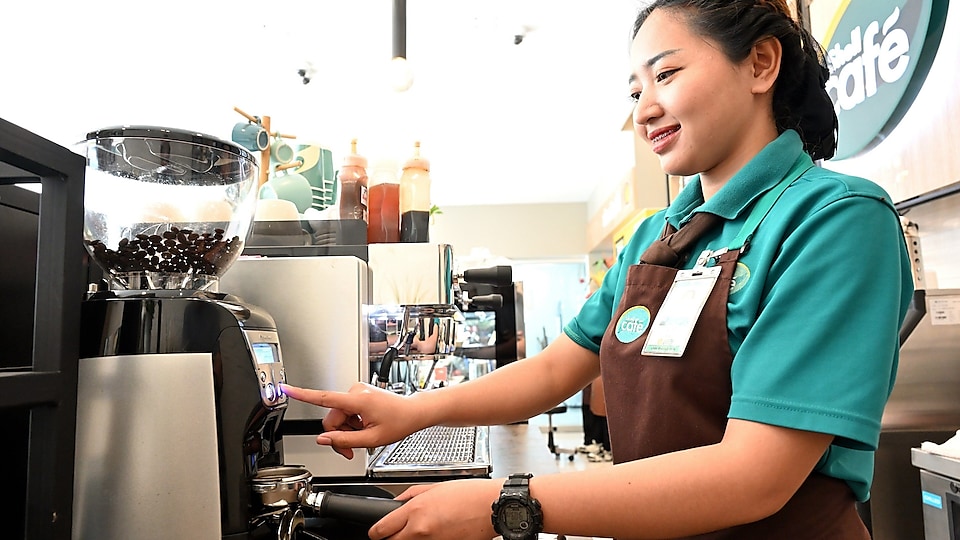 At Shell Café, we serve 100% organic Arabica beans, brewed to perfection by a professional barista.