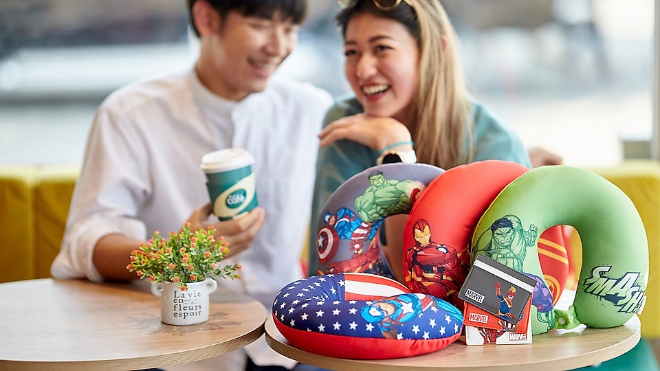 Rest comfortably in every journey with your favorite Marvel superhero next to you.