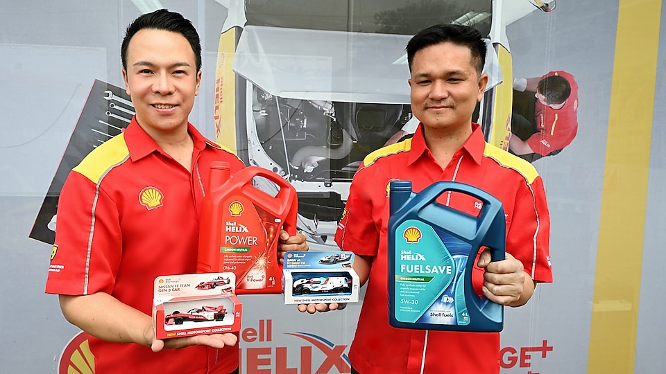 Simply purchase or change your motor oil with Shell Helix Power or Shell Helix FuelSave in 4-liter or 6-liter sizes receive a free Bluetooth remote-controlled high performance luxury motorsport car.