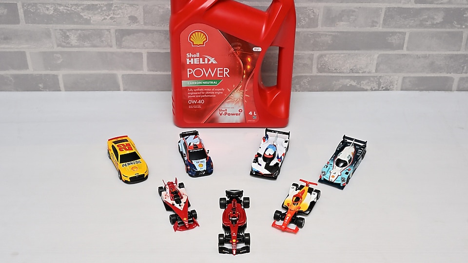 Shell Helix Plus is launching a collection of motorsport cars in 7 different styles, available to collect today.