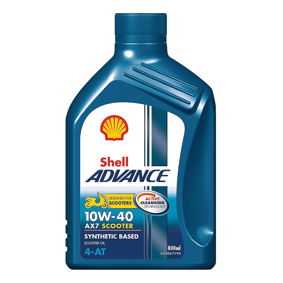 Packshot of Shell Advance 4T AX7 Scooter