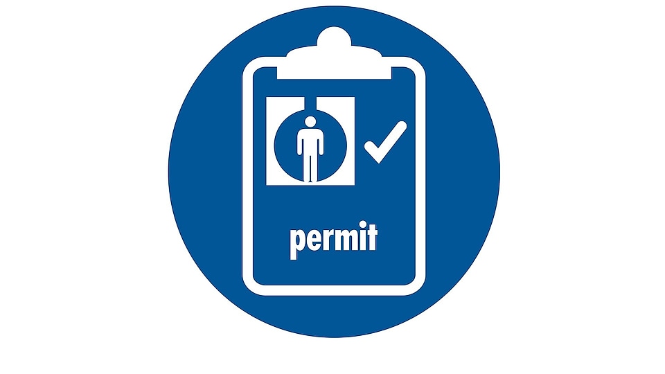 Work with a valid work permit when required