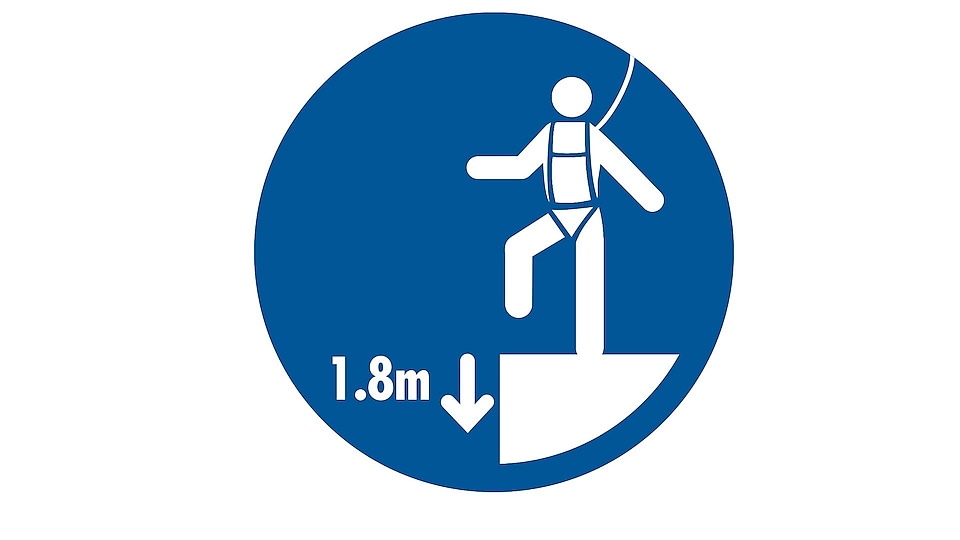 Protect yourself against a fall when working at height