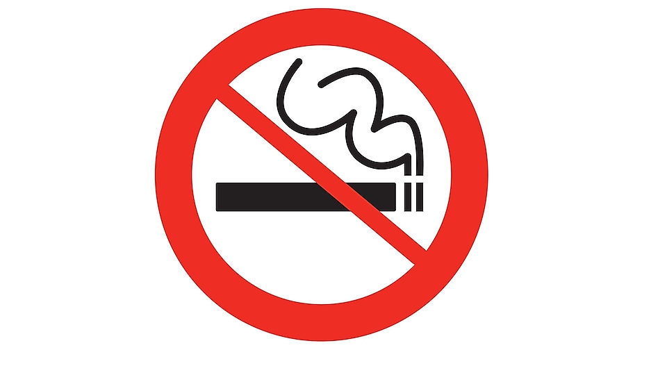 Do not smoke outside designated smoking areas