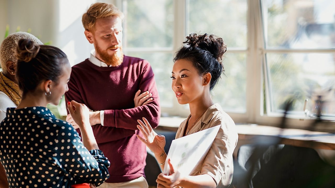 Business Discussion among colleagues