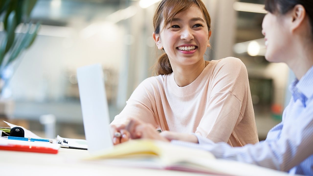 Women working in office