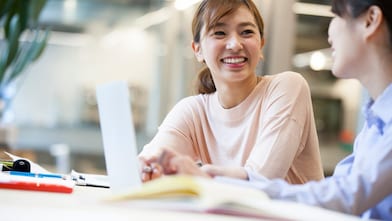 Women working in office
