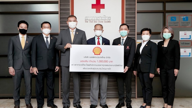 1 million baht donation to the Thai Red Cross Society