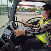 The programme covers various safe driving teachniques and methods such as basic maintenaince and truck driving  