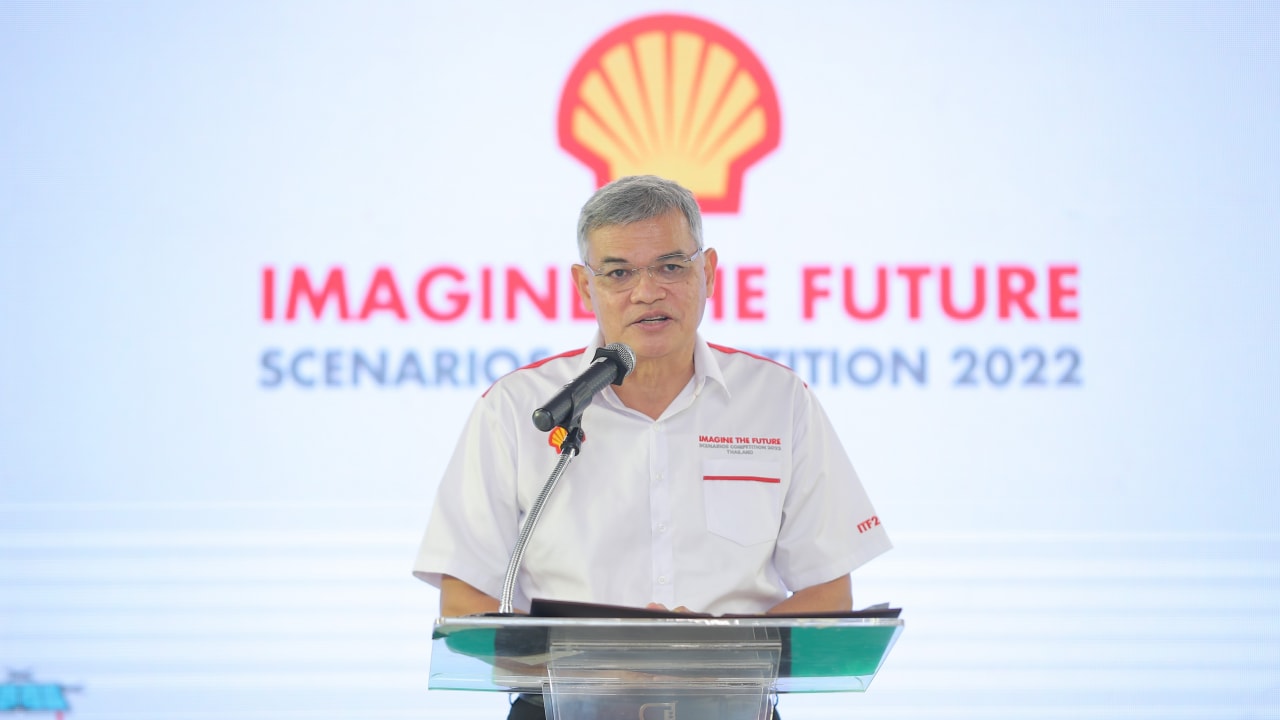 นายปนันท์ ประจวบเหมาะ ประธานกรรมการ  บริษัท เชลล์แห่งประเทศไทย จำกัด กล่าวเปิดงาน