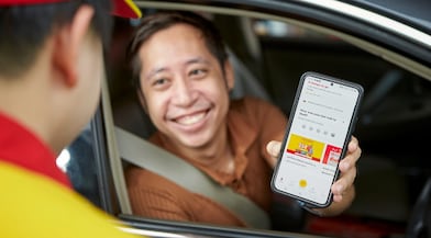 สะสมคะแนนผ่านแอปพลิเคชัน Shell GO+ เพียงแค่ใช้บริการที่สถานีบริการน้ำมัน ของเชลล์ทั่วประเทศ