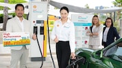 Shell Recharge station (HPC) 180 กิโลวัตต์ ที่สถานีบริการเชลล์ ทิวทะเล เวิล์ด อำเภอชะอำ จังหวัดเพชรบุรี