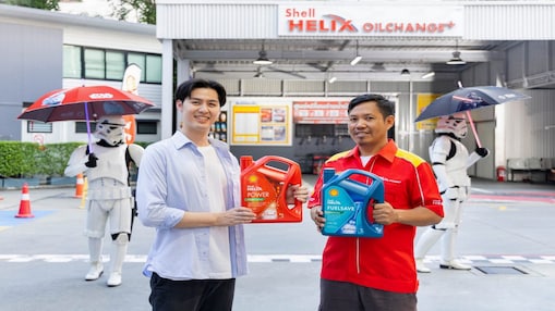 เพียงซื้อหรือเปลี่ยนถ่ายน้ำมันเครื่องเชลล์ เฮลิกส์ เพาเวอร์ หรือ  เชลล์ เฮลิกส์ ฟิวเซฟวันนี้ รับทันที ไอเท็มสุดเอ็กซ์คลูซีฟจากจักรวาลสตาร์วอร์ส