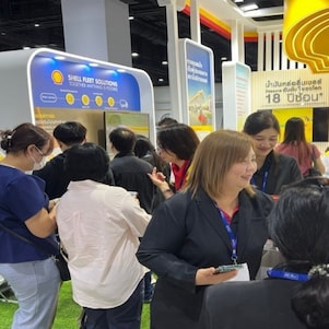 บูธเชลล์คึกคัก! โดดเด่นด้วยนวัตกรรมพลังงาน กิจกรรมสนุกสนาน  ที่ FTI EXPO 2025