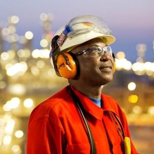 Employee at GTL plant