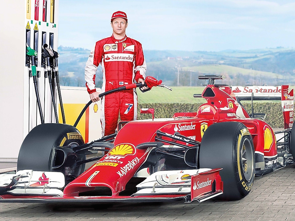 นักแข่ง Ferrari F1 ใช้เชลล์ เฮลิกส์ อัลตร้า
