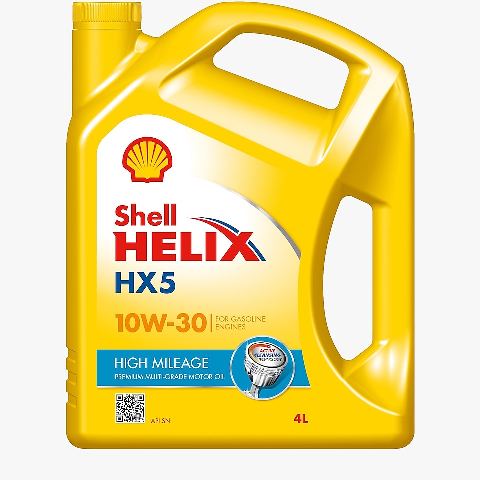 รูปถ่ายของผลิตภัณฑ์ Shell Helix HX5 ไฮ ไมเลจ 10W-30