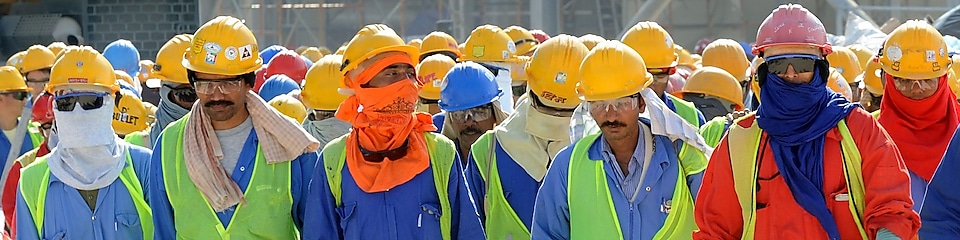 Employees at Pearl GTL plant